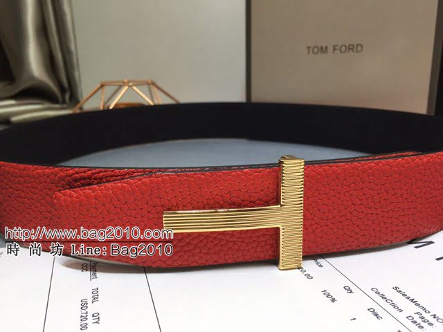 TOM FORD商務男士皮帶 湯姆福特雙面小牛皮腰帶  jjp1879